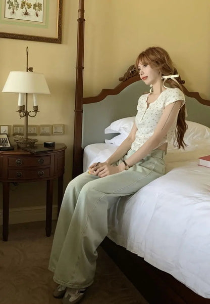 Women’s Vintage Wide-Leg Summer Jeans