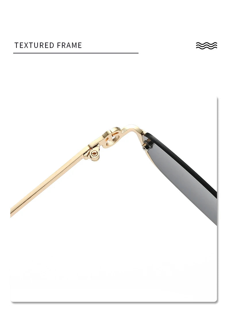 Women’s Half Frame Square Sunglasses