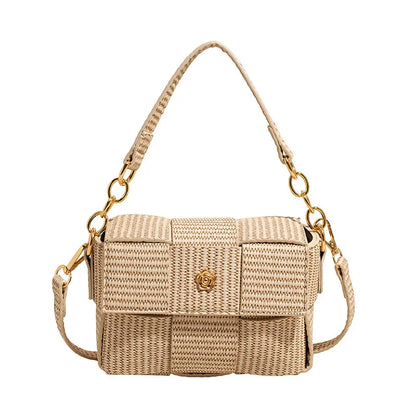 Women’s Woven Straw Tote Bag