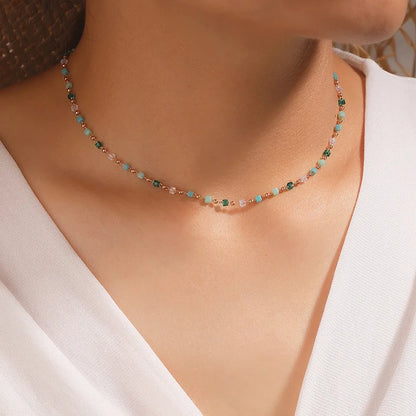 Women’s Boho Beaded Choker Necklace