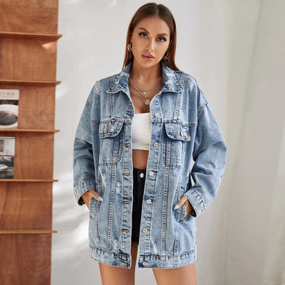Women’s Distressed Denim Jacket