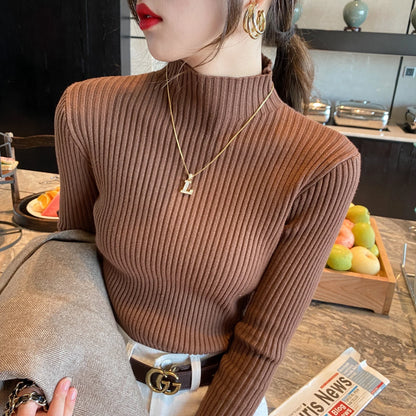 Sweater Women Autumn Winter Long Sleeve Knitted Women Sweater Pullover Slim Knit Sweater Women Tops Blusas Mujer De Moda J996