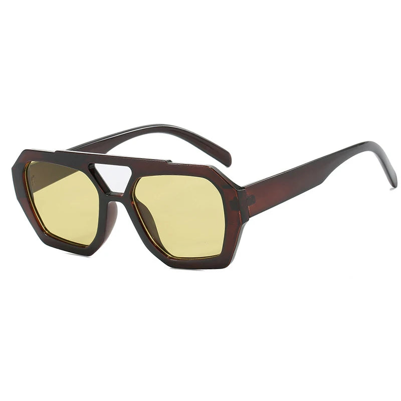 Unisex Vintage Square Sunglasses
