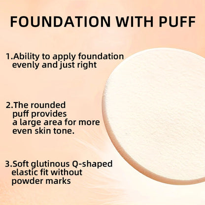 Matte Foundation Cream with Puff