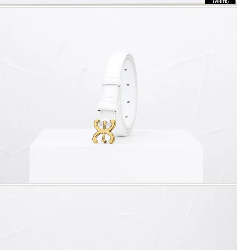Women’s Luxury Leather Belt with Metal Buckle