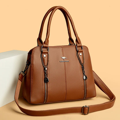 Women’s Luxury Leather Tote – Designer Large Shoulder Bag