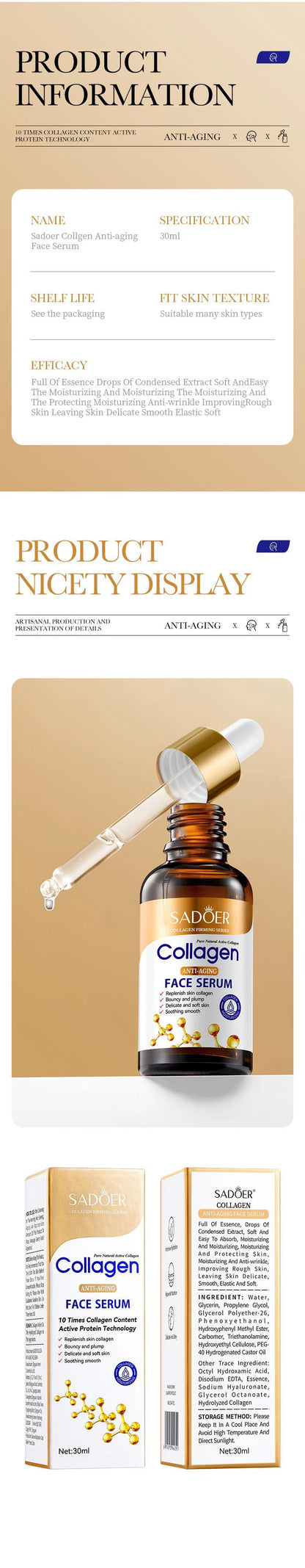 SADOER Collagen Face Serum