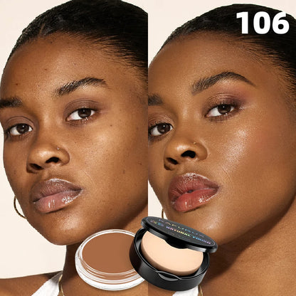 Matte Foundation Cream with Puff