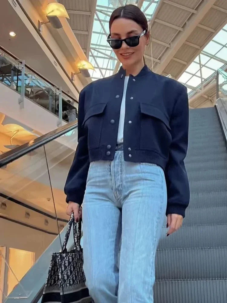 Women’s White Bomber Jacket