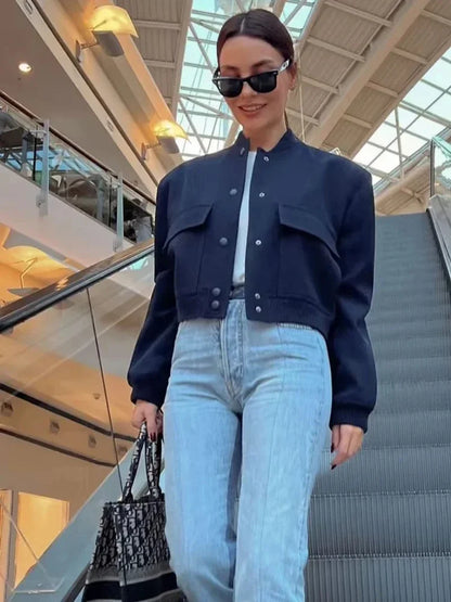 Women’s White Bomber Jacket
