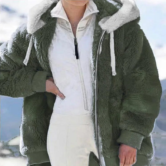 Women’s Plush Hooded Jacket