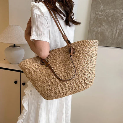 Women’s Handmade Woven Straw Tote