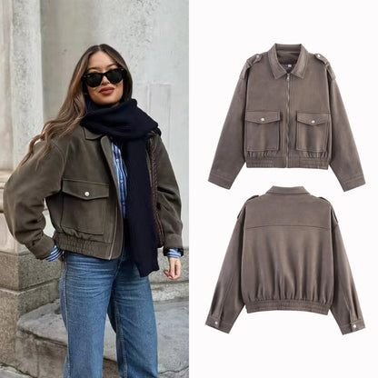 Women’s Suede Short Jacket