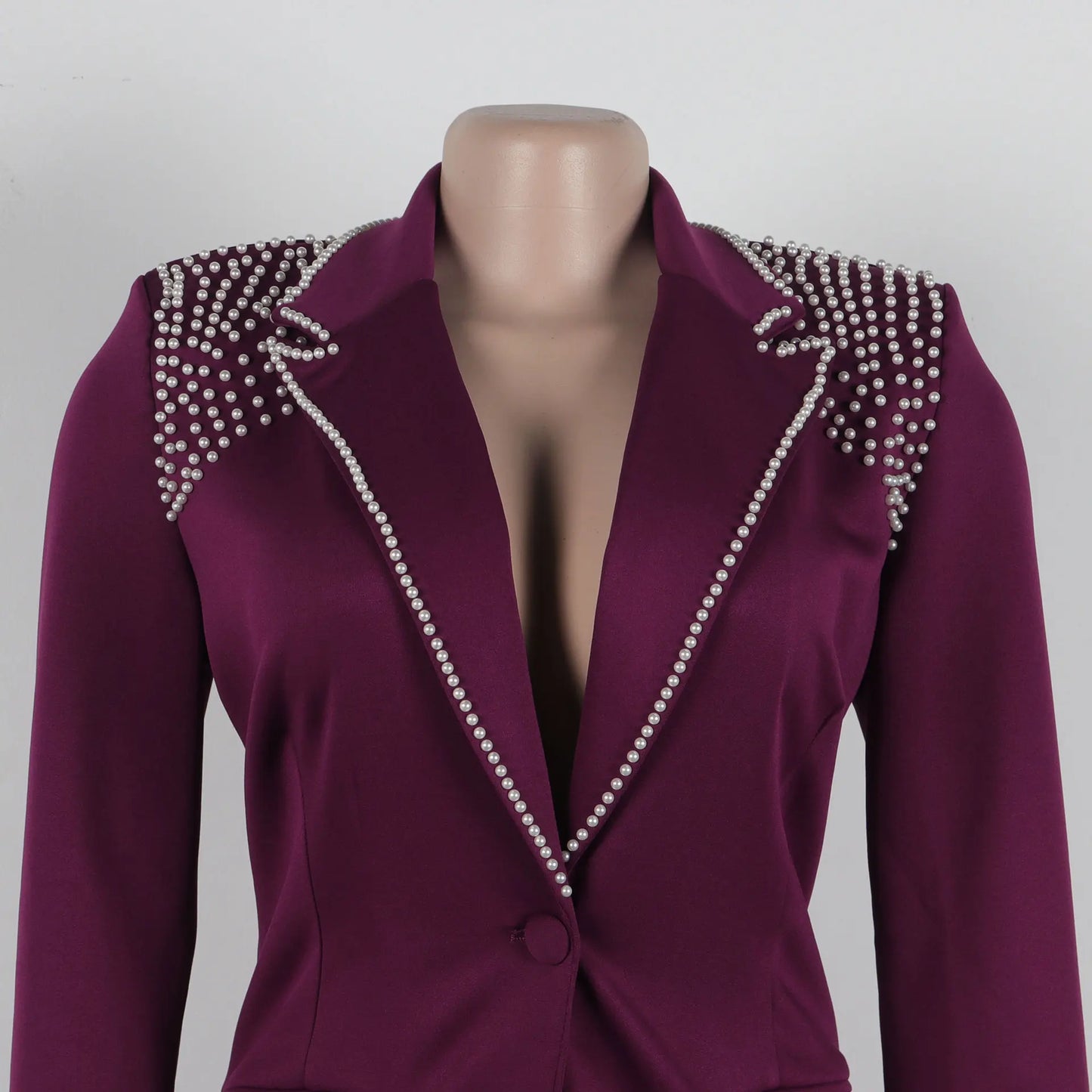 Women’s Two-Piece Pant Set – Y2K Blazer & High-Waist Slim Pants