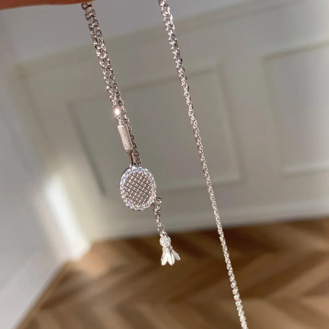 Women’s Badminton Racket Charm Bracelet
