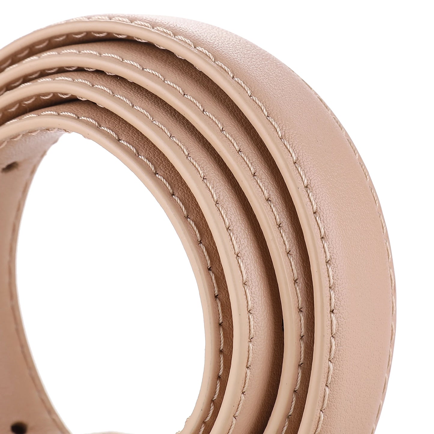 Women’s Luxury Leather Belt with Metal Buckle