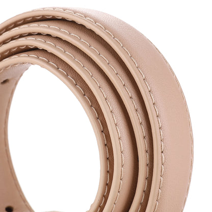 Women’s Luxury Leather Belt with Metal Buckle