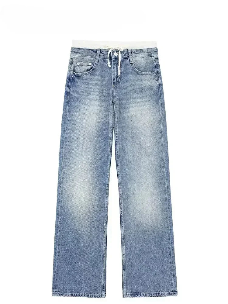 Women’s High-Waist Straight-Leg Jeans