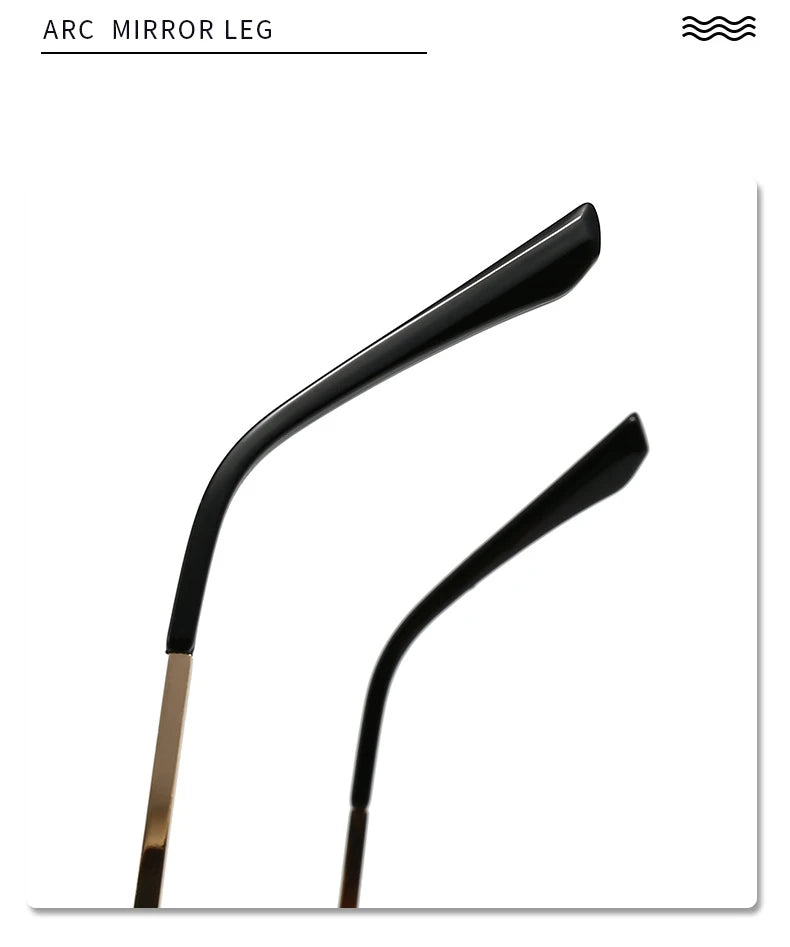 Women’s Half Frame Square Sunglasses