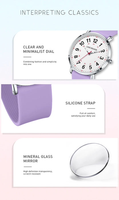 LIGE Women’s Waterproof Quartz Watch