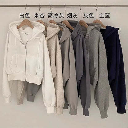 Women’s Retro Oversized Zip-Up Hoodie