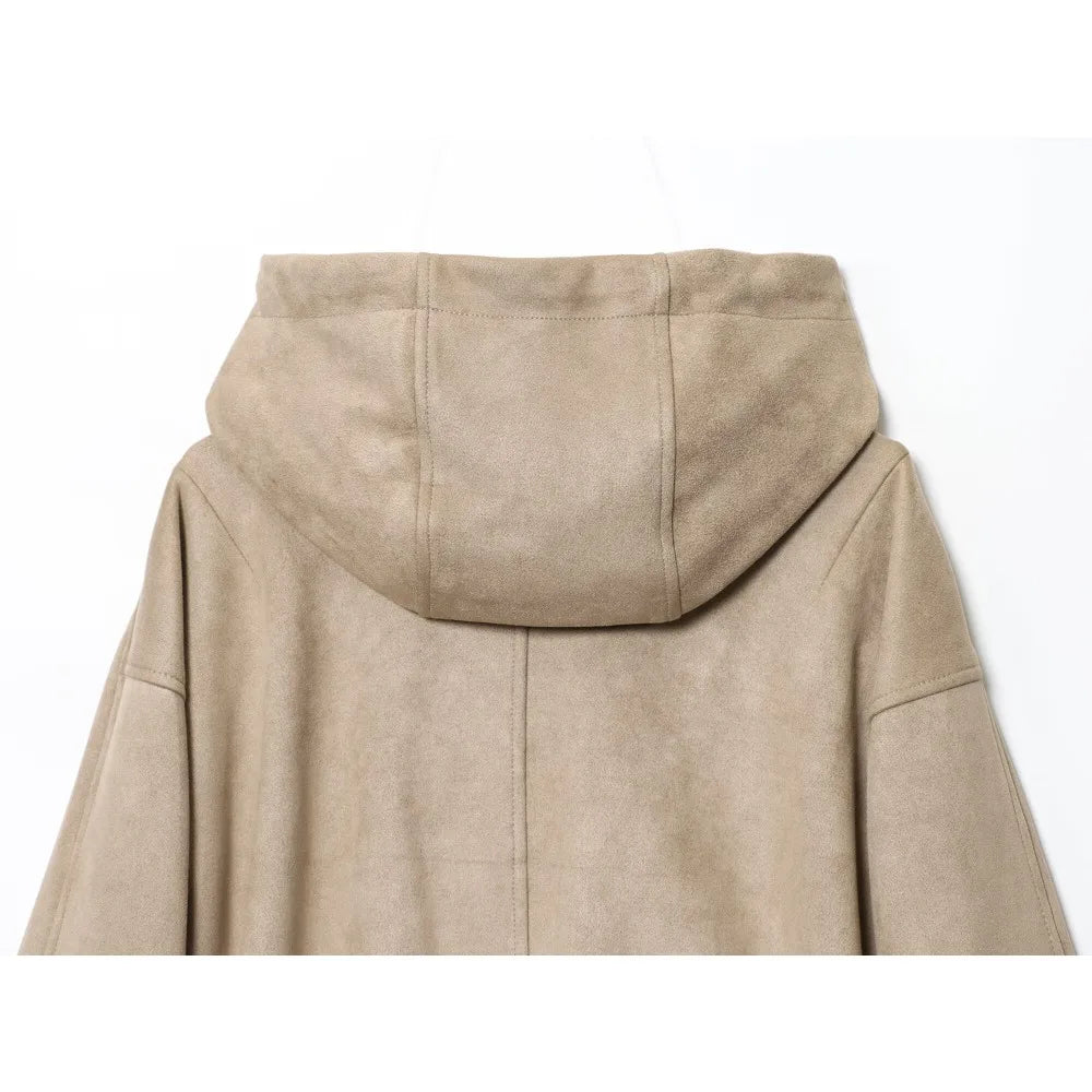 Women’s Hooded Suede Jacket