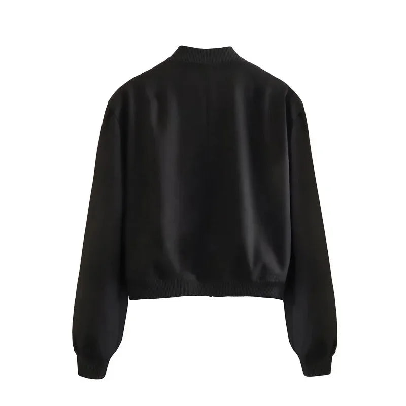 Women’s White Bomber Jacket