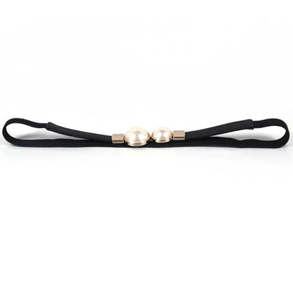 Women’s Double Pearl Elastic Belt