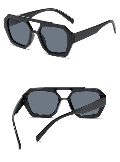 Unisex Vintage Square Sunglasses