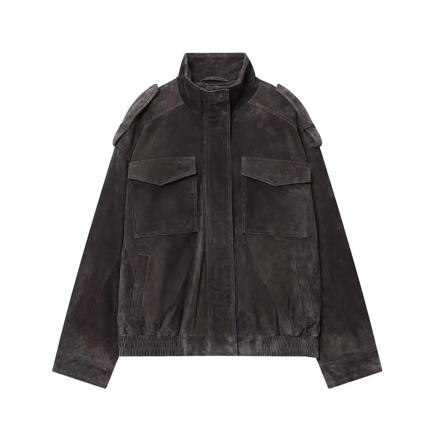 Women’s Suede Bomber Jacket