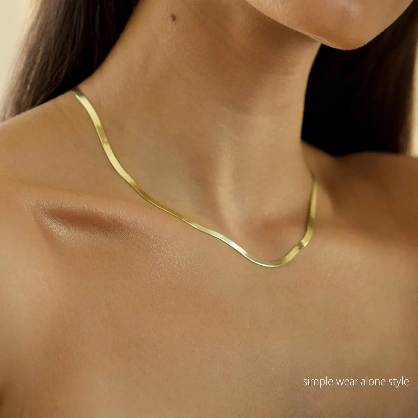 Women’s Gold Plated Snake Chain Necklace