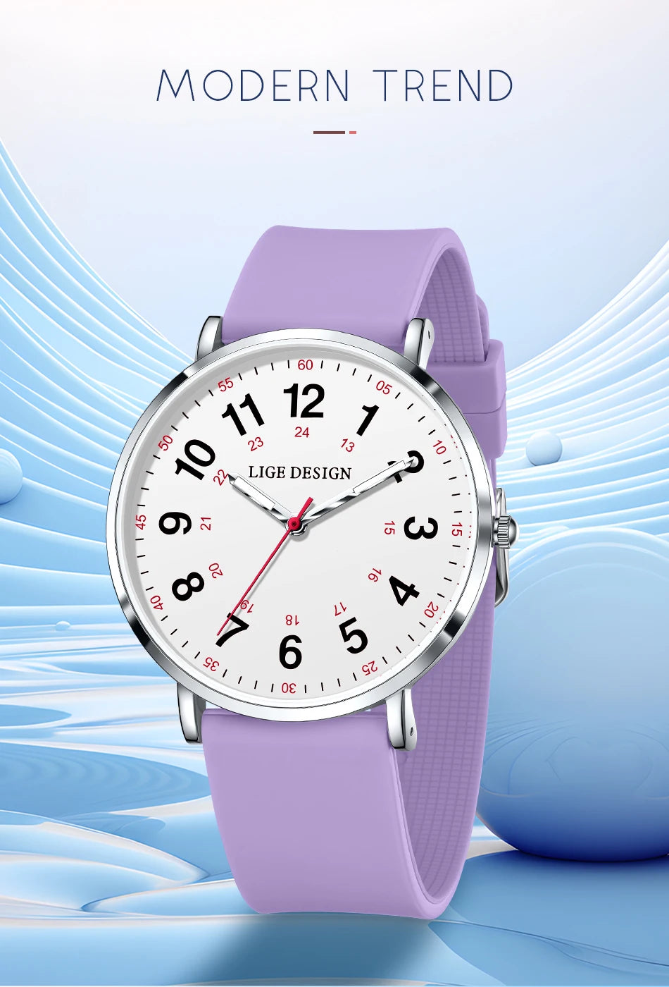 LIGE Women’s Waterproof Quartz Watch