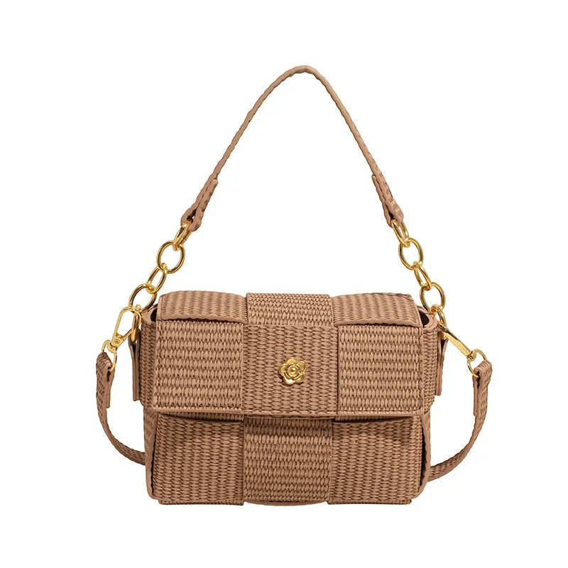 Women’s Woven Straw Tote Bag