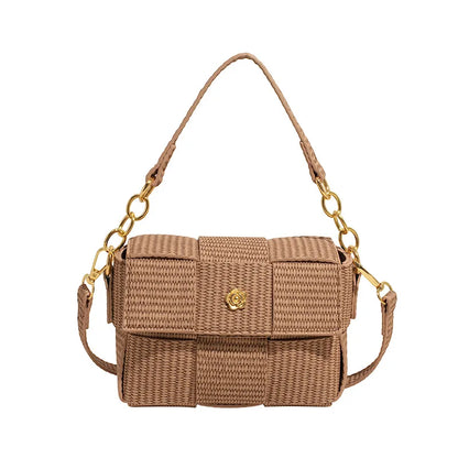 Women’s Woven Straw Tote Bag