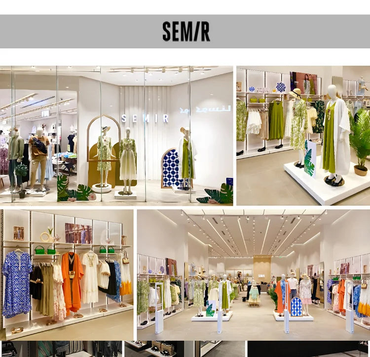 Semir Sweater Women Mid-Length Patterned 2024 New Oversize Warm Versatile Soft Winter Clothing