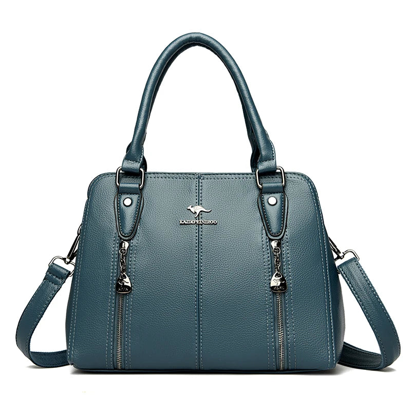 Women’s Luxury Leather Tote – Designer Large Shoulder Bag