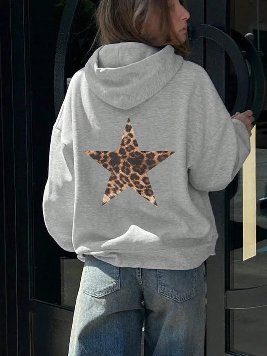 Women’s Leopard Pentagram Hoodie