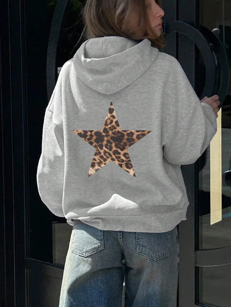 Women’s Leopard Pentagram Hoodie