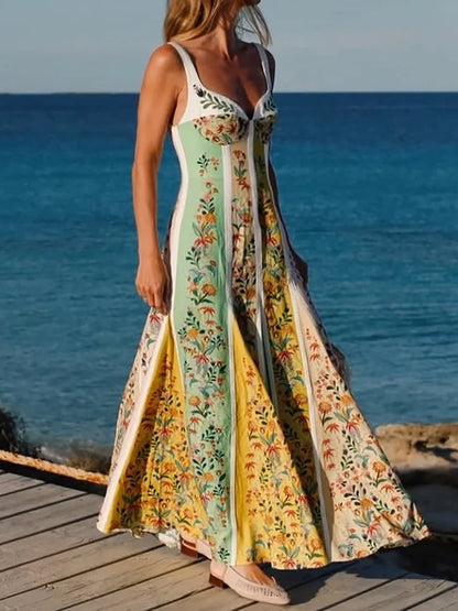 Women’s V-Neck Sleeveless Maxi Dress”