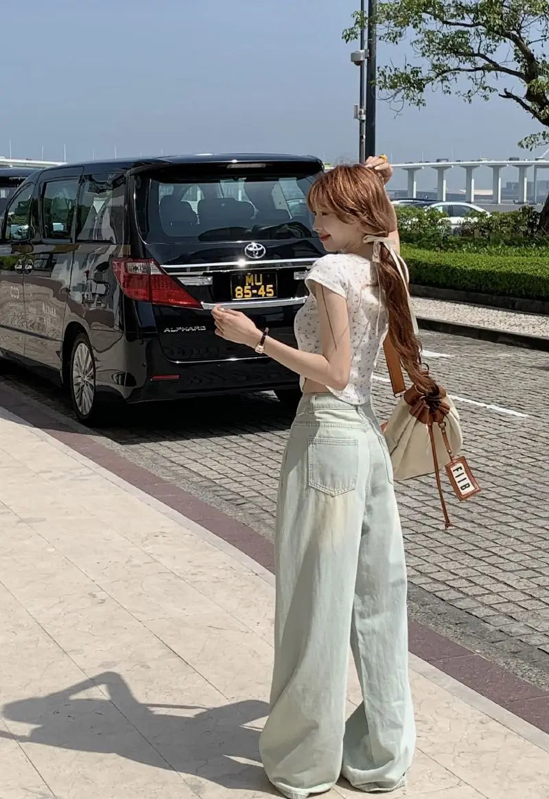 Women’s Vintage Wide-Leg Summer Jeans