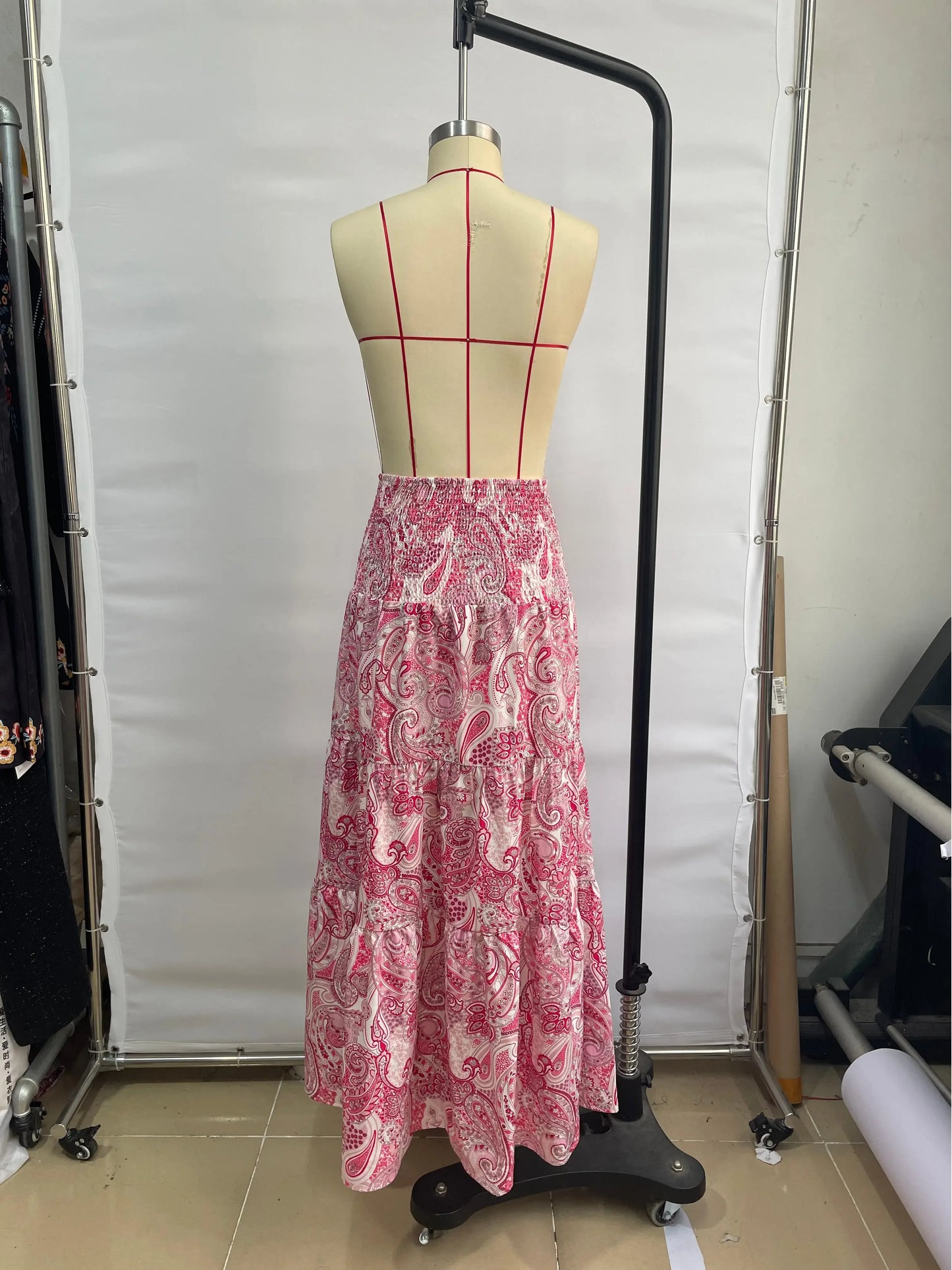 Women’s Elastic Waist A-Line Skirt