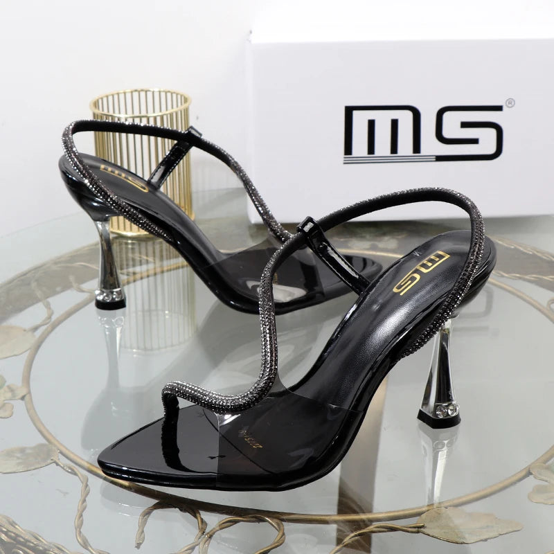 Women’s Stiletto Rhinestone Sandals