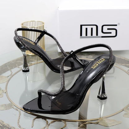 Women’s Stiletto Rhinestone Sandals