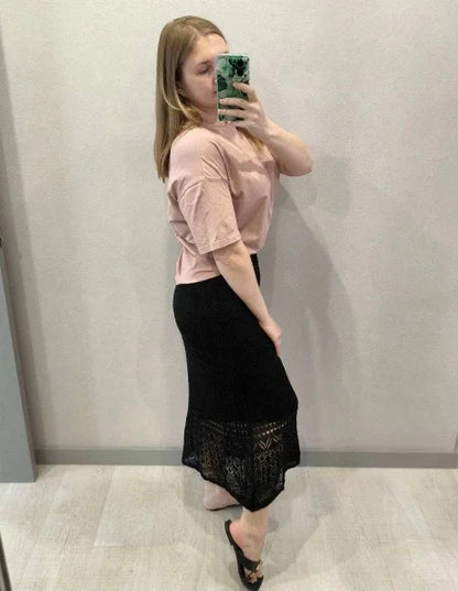 Women’s High-Waist Summer Midi Skirt