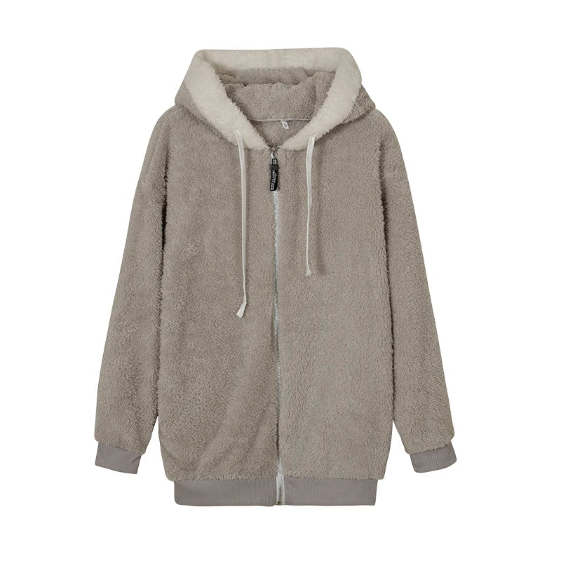 Women’s Plush Hooded Jacket