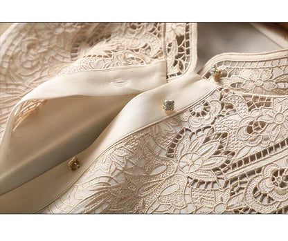 New arrived blouses for women Fashion elegan embroidery ladies shirts Button-Down Tops