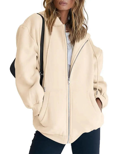 Women’s Oversized Zip-Up Hoodie