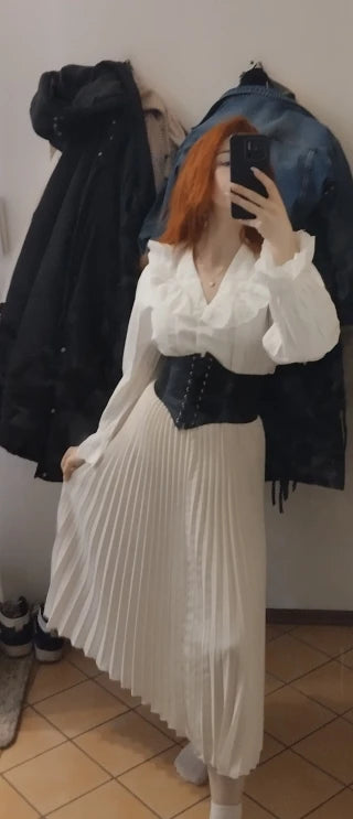 Women Blouse Female Shirt Summer Womens Blouses Spring Maxi Blusas Casual Elegant Vintage Long Sleeve Cotton Oversize Loose