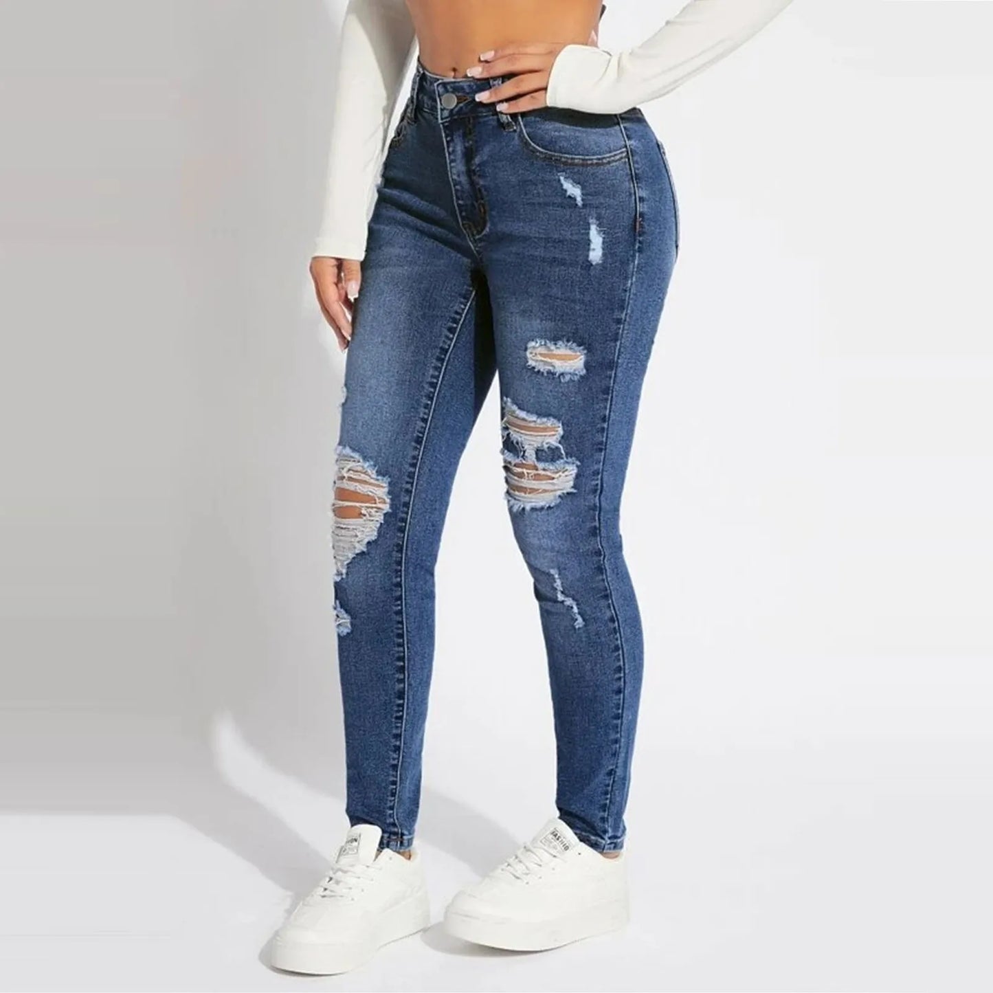 Women’s Skinny Ripped Jeans