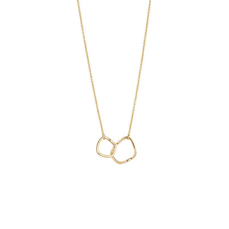 Women’s Geometric Double Round Necklace